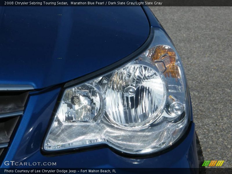 Marathon Blue Pearl / Dark Slate Gray/Light Slate Gray 2008 Chrysler Sebring Touring Sedan