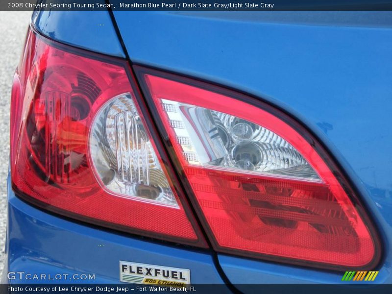 Marathon Blue Pearl / Dark Slate Gray/Light Slate Gray 2008 Chrysler Sebring Touring Sedan
