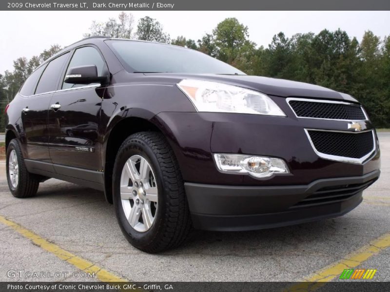 Dark Cherry Metallic / Ebony 2009 Chevrolet Traverse LT