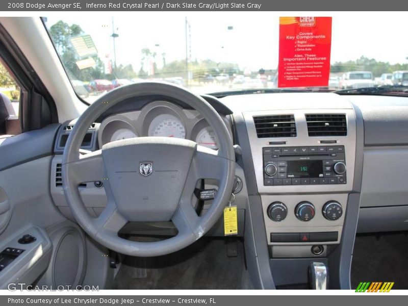 Inferno Red Crystal Pearl / Dark Slate Gray/Light Slate Gray 2008 Dodge Avenger SE