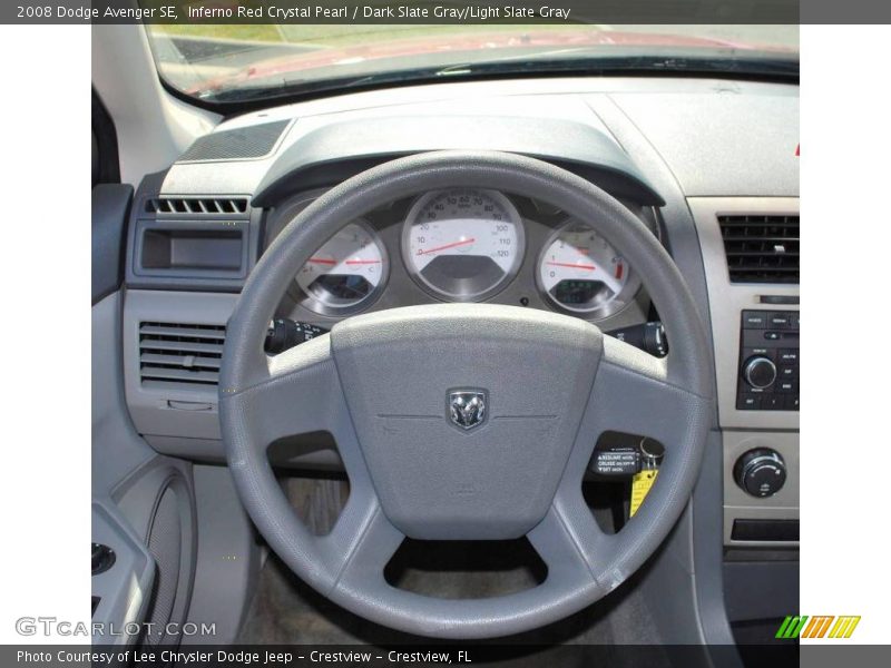 Inferno Red Crystal Pearl / Dark Slate Gray/Light Slate Gray 2008 Dodge Avenger SE