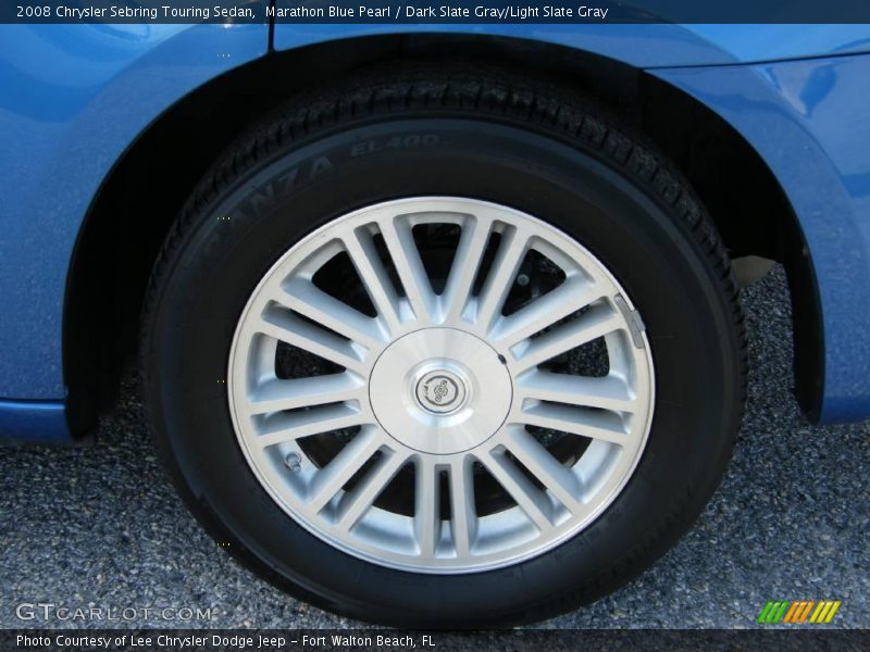 Marathon Blue Pearl / Dark Slate Gray/Light Slate Gray 2008 Chrysler Sebring Touring Sedan