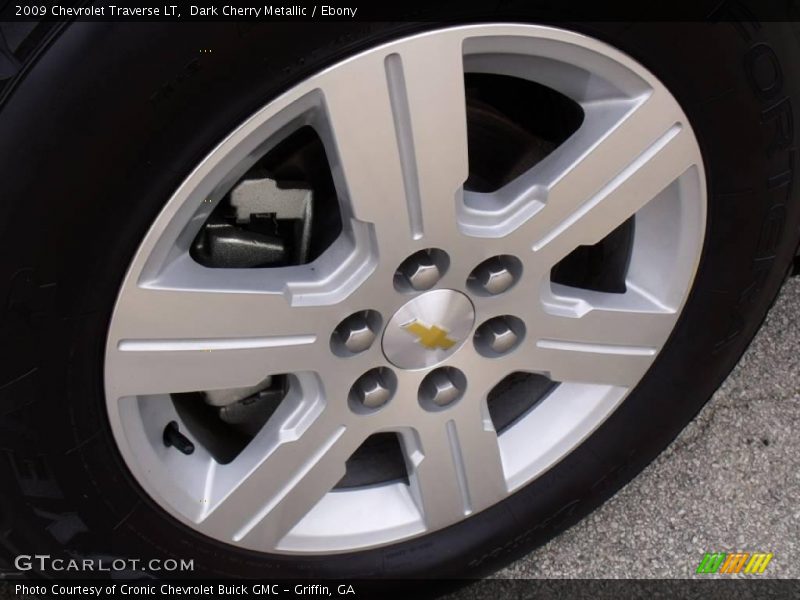 Dark Cherry Metallic / Ebony 2009 Chevrolet Traverse LT