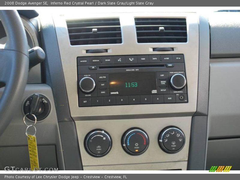 Inferno Red Crystal Pearl / Dark Slate Gray/Light Slate Gray 2008 Dodge Avenger SE
