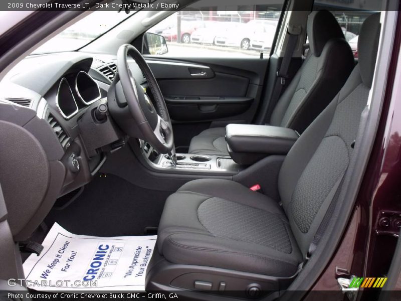 Dark Cherry Metallic / Ebony 2009 Chevrolet Traverse LT