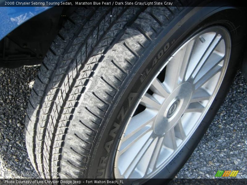 Marathon Blue Pearl / Dark Slate Gray/Light Slate Gray 2008 Chrysler Sebring Touring Sedan