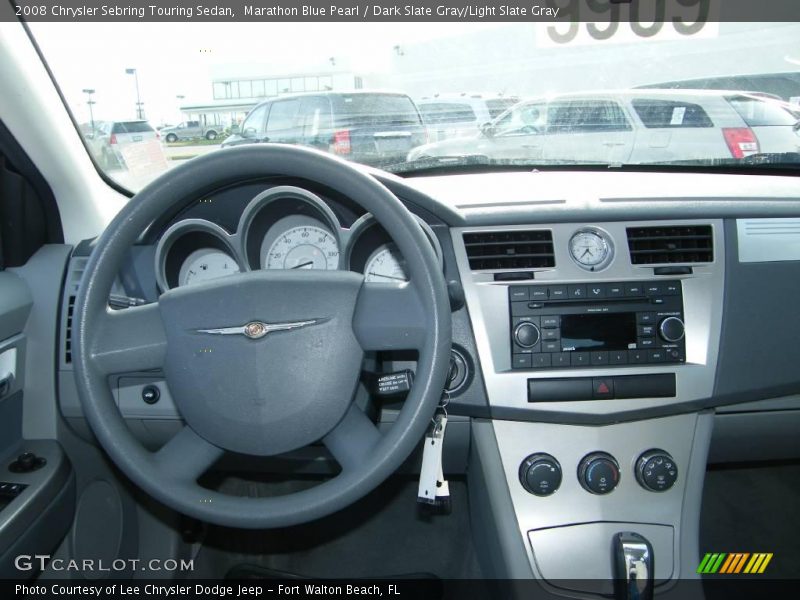 Marathon Blue Pearl / Dark Slate Gray/Light Slate Gray 2008 Chrysler Sebring Touring Sedan