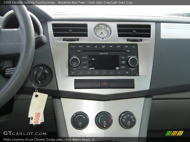 Marathon Blue Pearl / Dark Slate Gray/Light Slate Gray 2008 Chrysler Sebring Touring Sedan