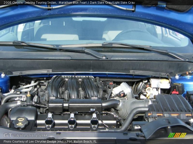 Marathon Blue Pearl / Dark Slate Gray/Light Slate Gray 2008 Chrysler Sebring Touring Sedan