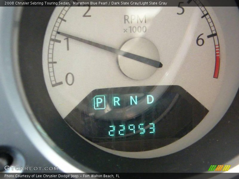 Marathon Blue Pearl / Dark Slate Gray/Light Slate Gray 2008 Chrysler Sebring Touring Sedan