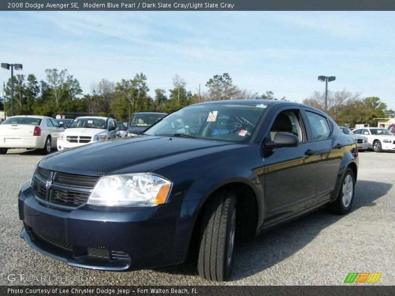 Modern Blue Pearl / Dark Slate Gray/Light Slate Gray 2008 Dodge Avenger SE