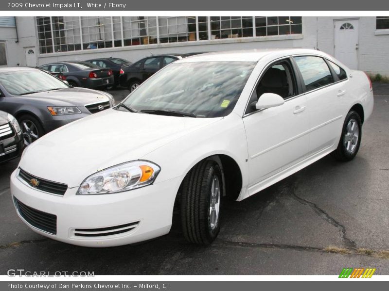 White / Ebony 2009 Chevrolet Impala LT