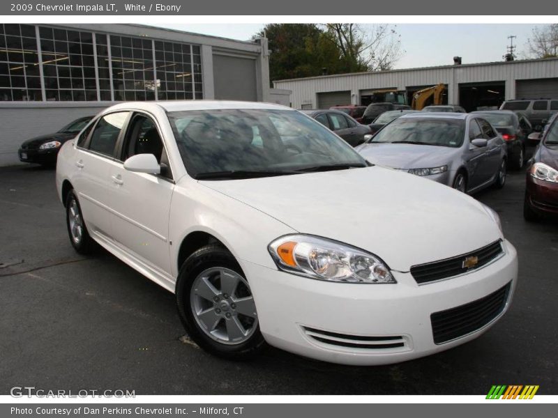 White / Ebony 2009 Chevrolet Impala LT