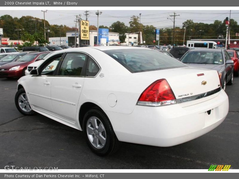 White / Ebony 2009 Chevrolet Impala LT