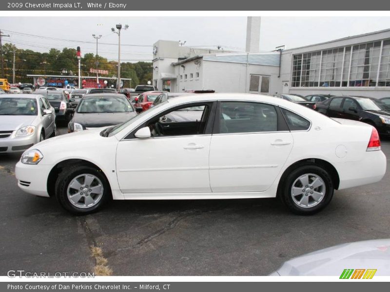 White / Ebony 2009 Chevrolet Impala LT