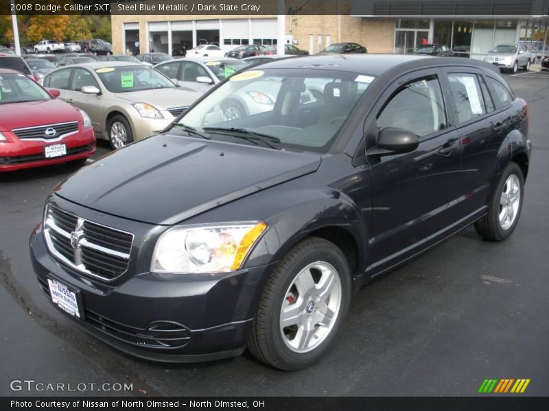 Steel Blue Metallic / Dark Slate Gray 2008 Dodge Caliber SXT