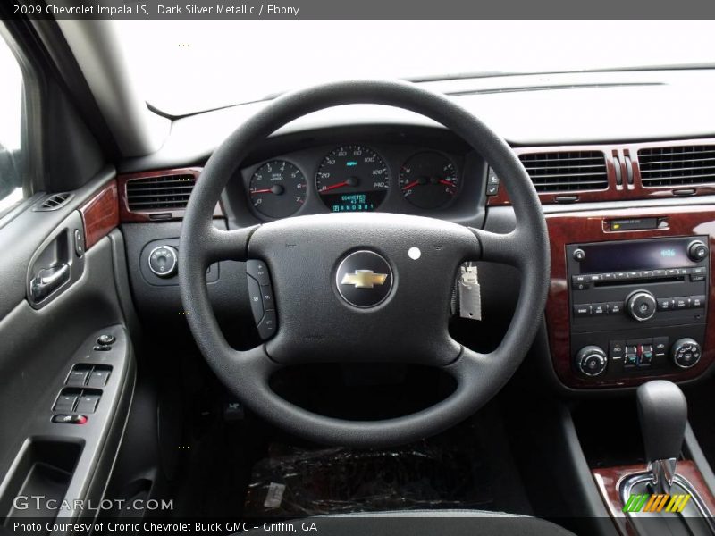 Dark Silver Metallic / Ebony 2009 Chevrolet Impala LS