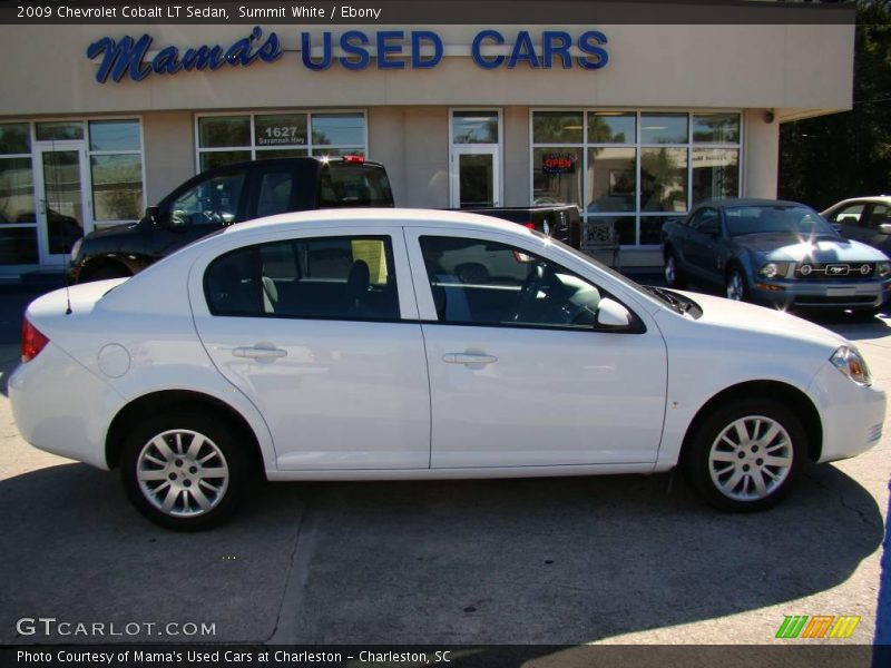 Summit White / Ebony 2009 Chevrolet Cobalt LT Sedan