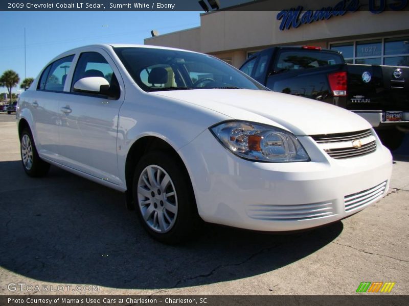 Summit White / Ebony 2009 Chevrolet Cobalt LT Sedan