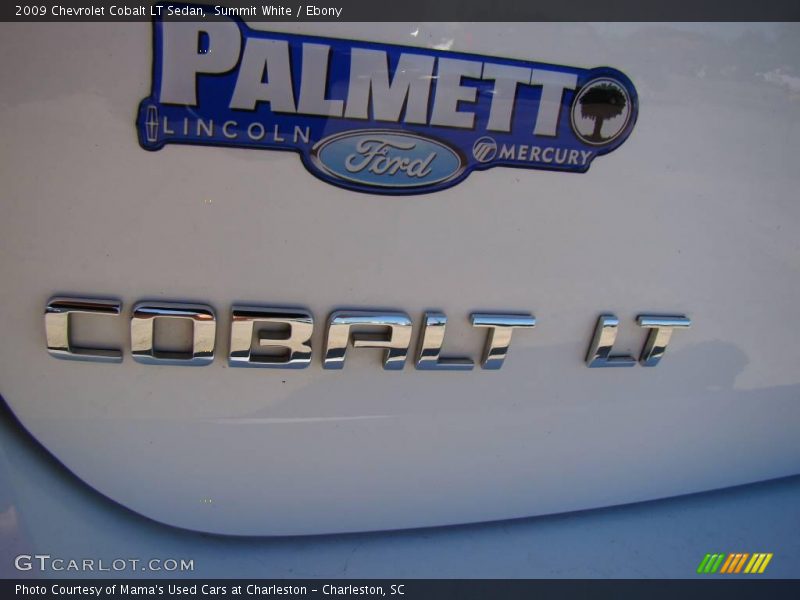 Summit White / Ebony 2009 Chevrolet Cobalt LT Sedan