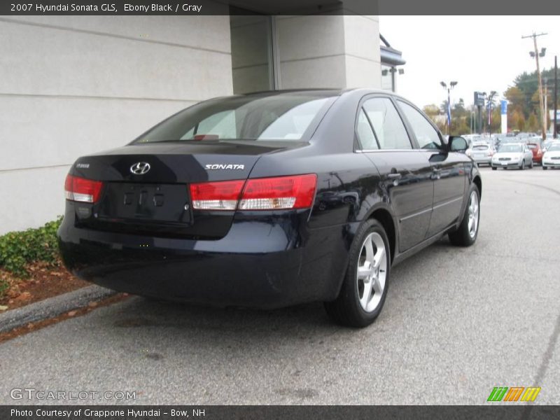 Ebony Black / Gray 2007 Hyundai Sonata GLS