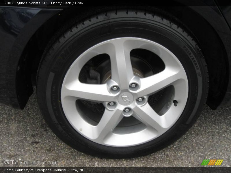 Ebony Black / Gray 2007 Hyundai Sonata GLS