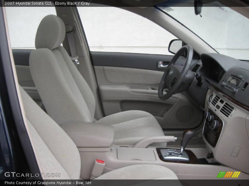 Ebony Black / Gray 2007 Hyundai Sonata GLS