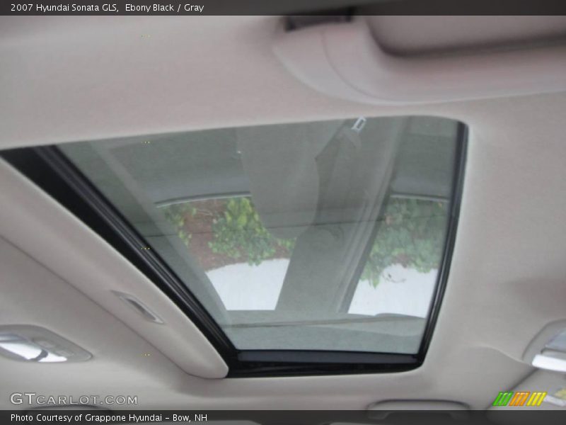 Ebony Black / Gray 2007 Hyundai Sonata GLS