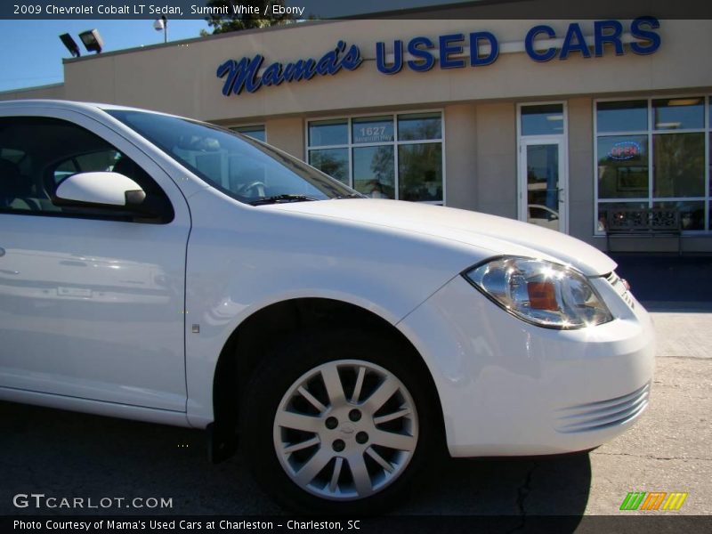 Summit White / Ebony 2009 Chevrolet Cobalt LT Sedan
