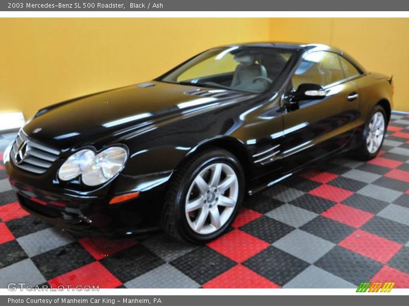 Black / Ash 2003 Mercedes-Benz SL 500 Roadster