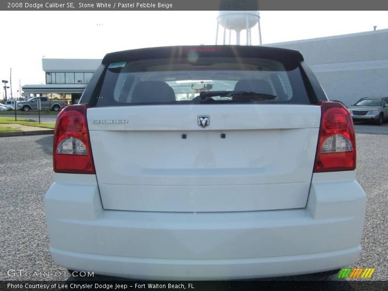Stone White / Pastel Pebble Beige 2008 Dodge Caliber SE