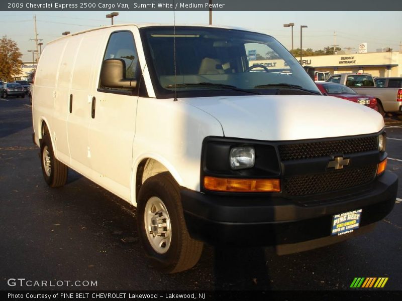 Summit White / Medium Pewter 2009 Chevrolet Express 2500 Cargo Van