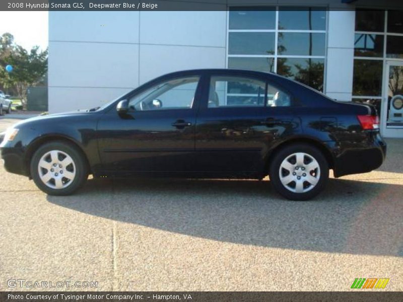 Deepwater Blue / Beige 2008 Hyundai Sonata GLS