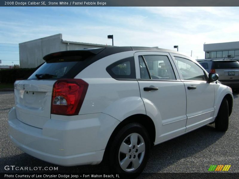 Stone White / Pastel Pebble Beige 2008 Dodge Caliber SE