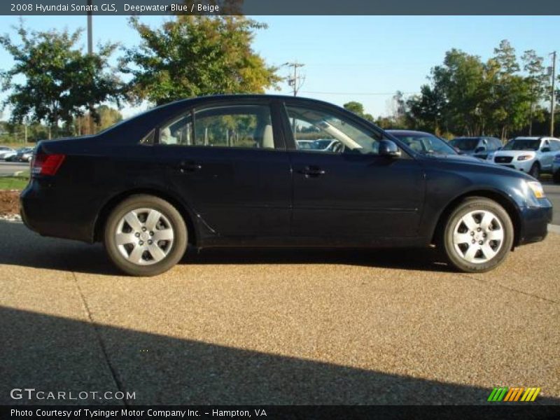 Deepwater Blue / Beige 2008 Hyundai Sonata GLS