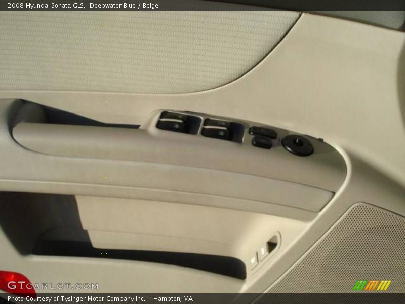 Deepwater Blue / Beige 2008 Hyundai Sonata GLS