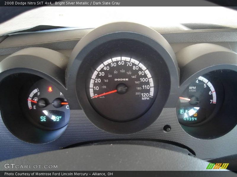 Bright Silver Metallic / Dark Slate Gray 2008 Dodge Nitro SXT 4x4