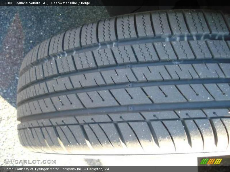 Deepwater Blue / Beige 2008 Hyundai Sonata GLS