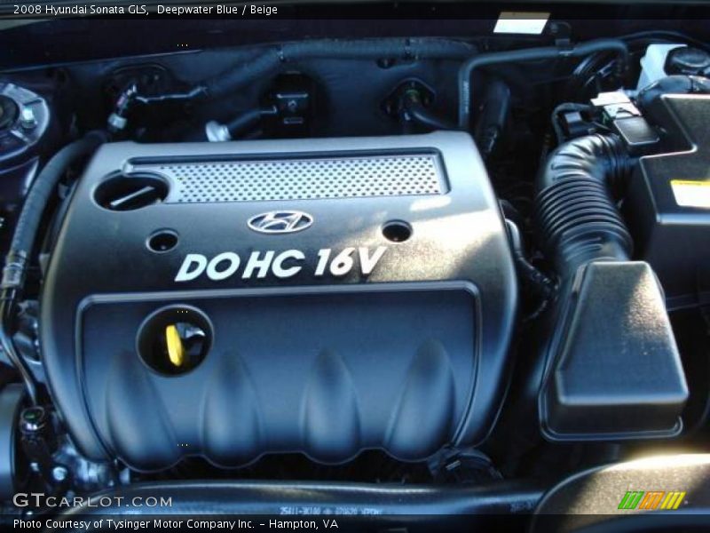 Deepwater Blue / Beige 2008 Hyundai Sonata GLS