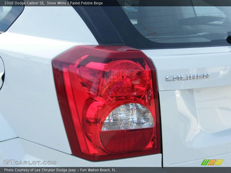 Stone White / Pastel Pebble Beige 2008 Dodge Caliber SE