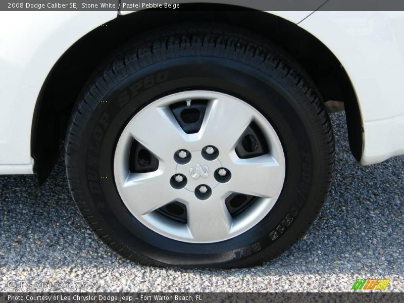 Stone White / Pastel Pebble Beige 2008 Dodge Caliber SE