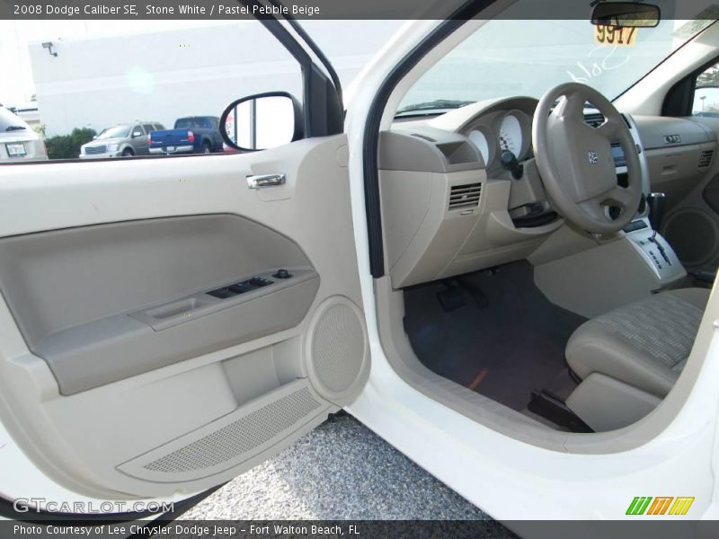 Stone White / Pastel Pebble Beige 2008 Dodge Caliber SE