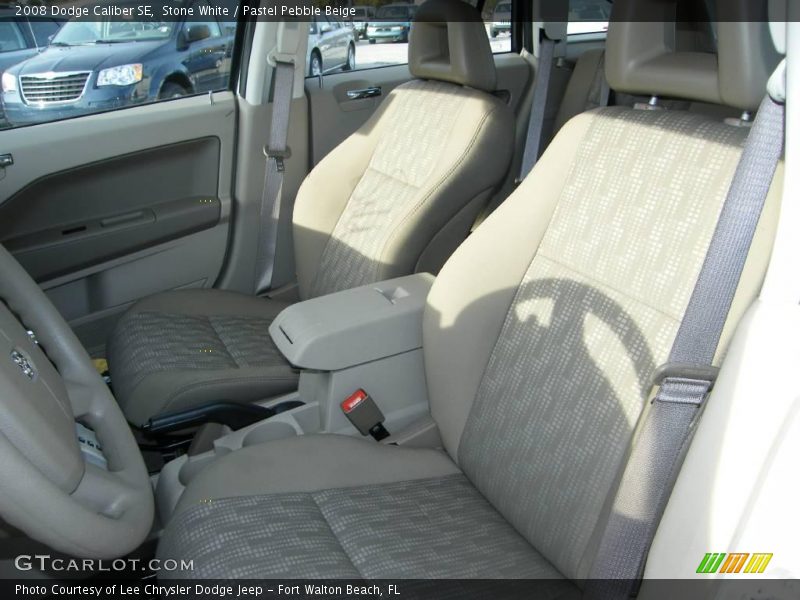 Stone White / Pastel Pebble Beige 2008 Dodge Caliber SE
