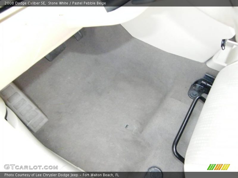 Stone White / Pastel Pebble Beige 2008 Dodge Caliber SE