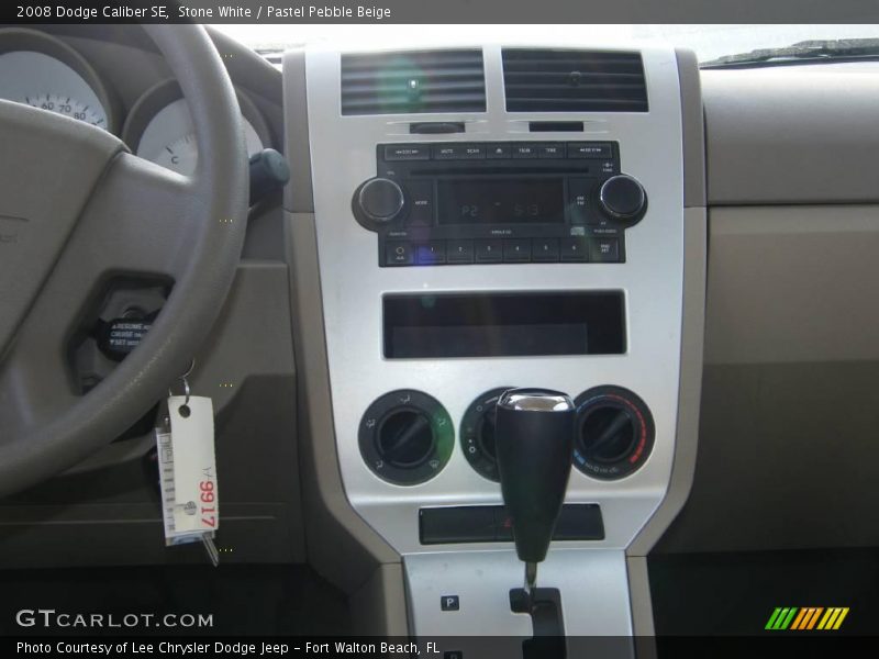 Stone White / Pastel Pebble Beige 2008 Dodge Caliber SE