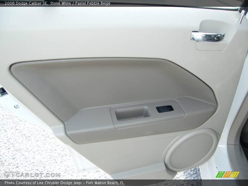 Stone White / Pastel Pebble Beige 2008 Dodge Caliber SE