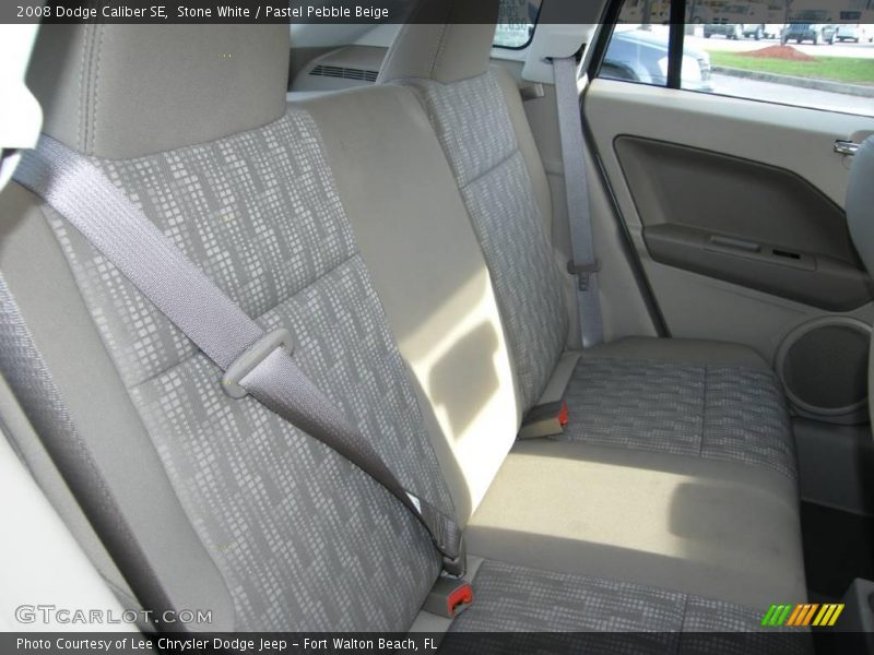 Stone White / Pastel Pebble Beige 2008 Dodge Caliber SE
