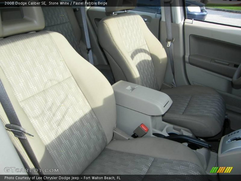 Stone White / Pastel Pebble Beige 2008 Dodge Caliber SE