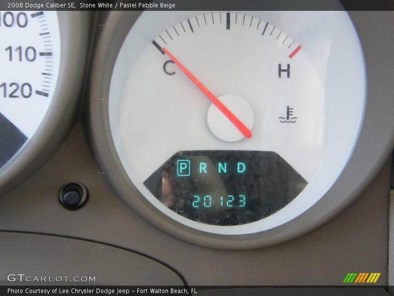 Stone White / Pastel Pebble Beige 2008 Dodge Caliber SE