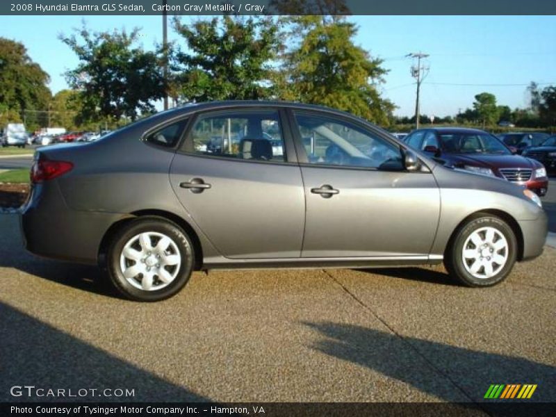 Carbon Gray Metallic / Gray 2008 Hyundai Elantra GLS Sedan